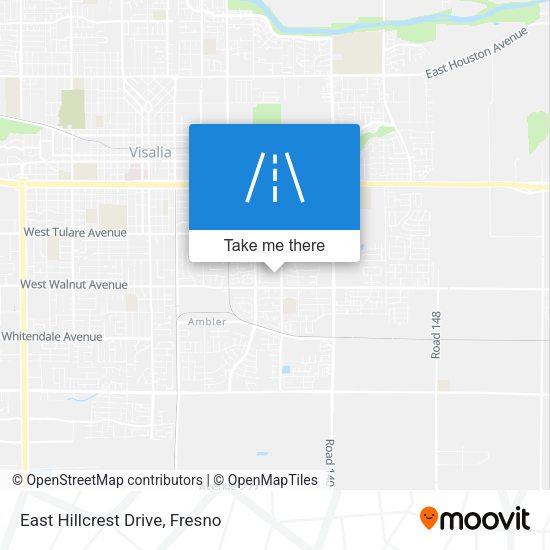 Mapa de East Hillcrest Drive
