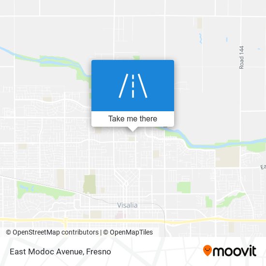 East Modoc Avenue map