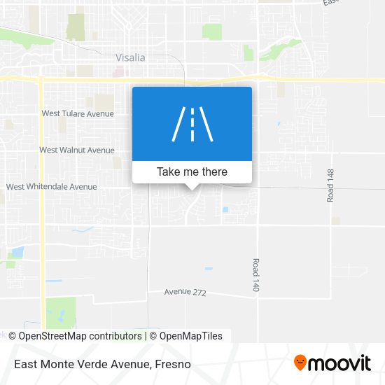 East Monte Verde Avenue map