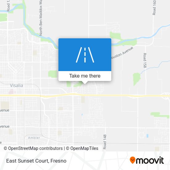 East Sunset Court map