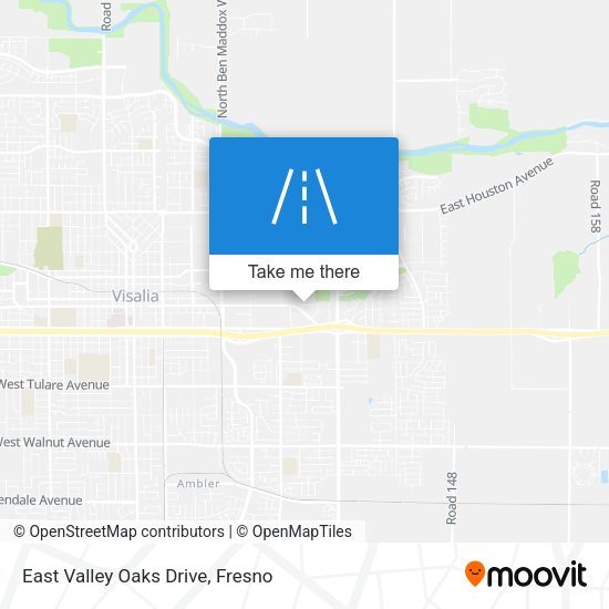 Mapa de East Valley Oaks Drive