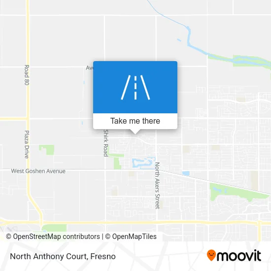Mapa de North Anthony Court