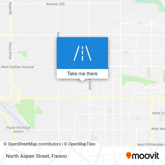 North Aspen Street map