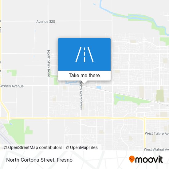 North Cortona Street map