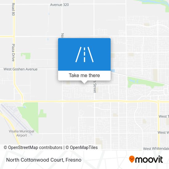 North Cottonwood Court map