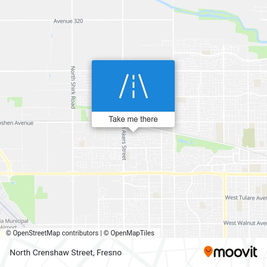 North Crenshaw Street map