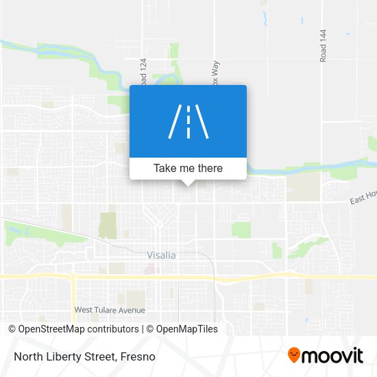 Mapa de North Liberty Street