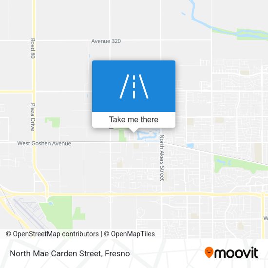 North Mae Carden Street map