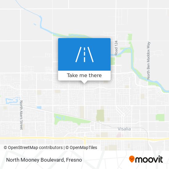 North Mooney Boulevard map