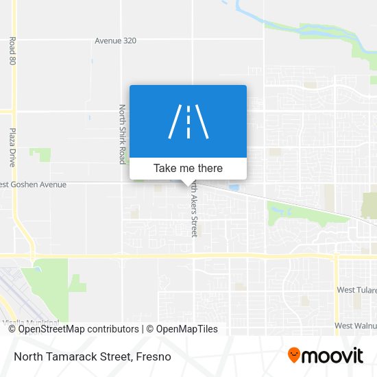 North Tamarack Street map