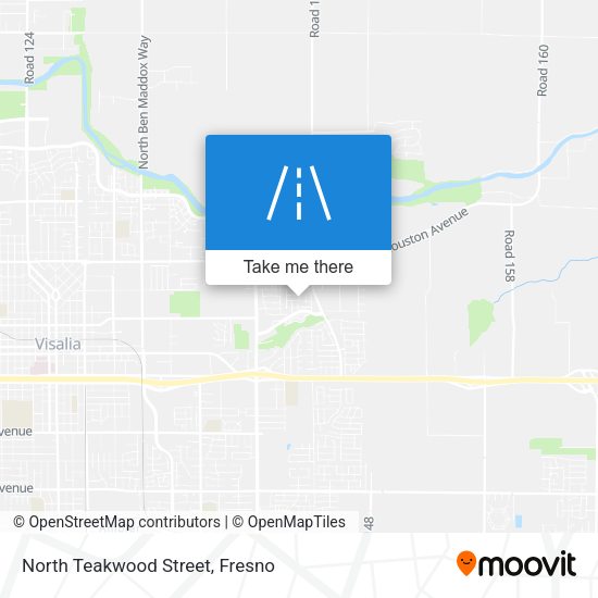 Mapa de North Teakwood Street