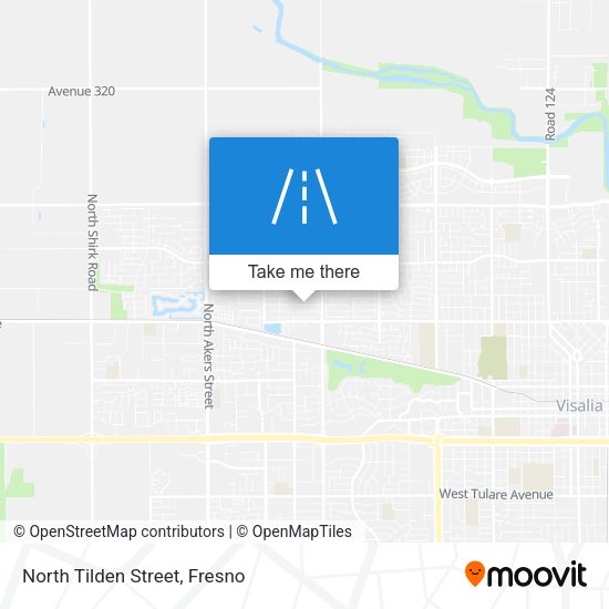 North Tilden Street map