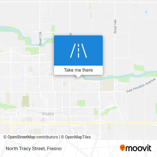 North Tracy Street map