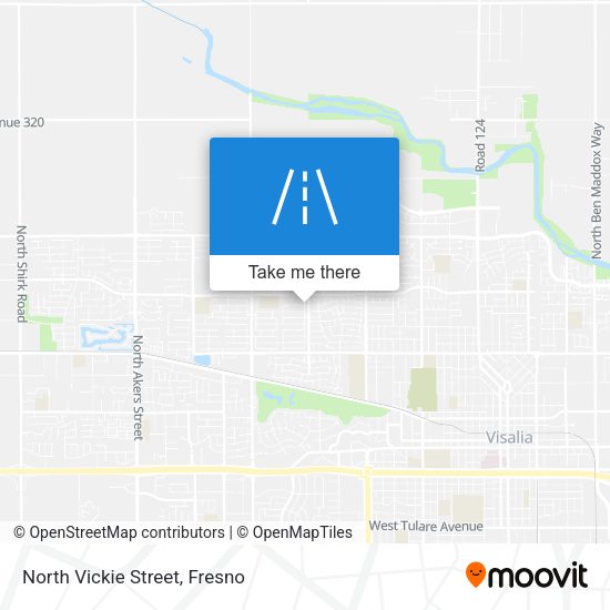 North Vickie Street map