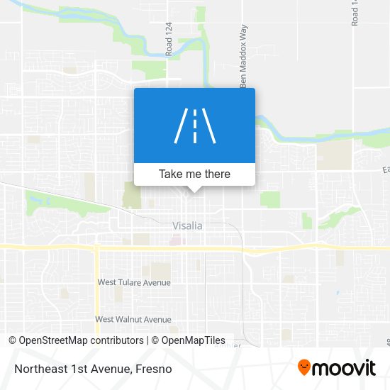 Northeast 1st Avenue map