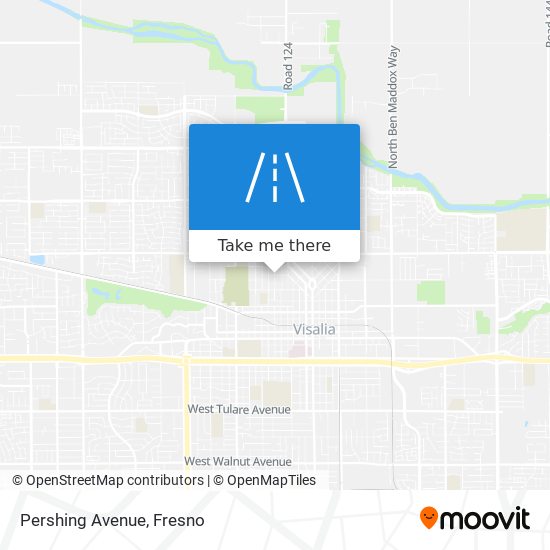 Mapa de Pershing Avenue