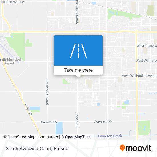 South Avocado Court map
