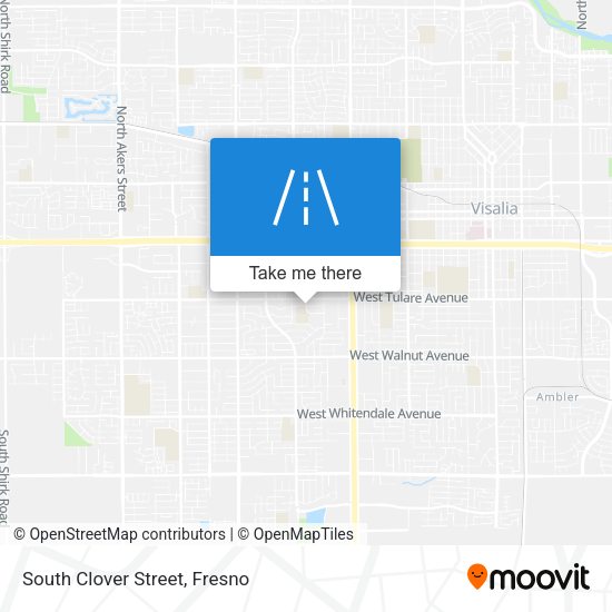 South Clover Street map