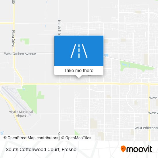 Mapa de South Cottonwood Court