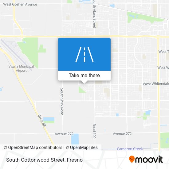 South Cottonwood Street map