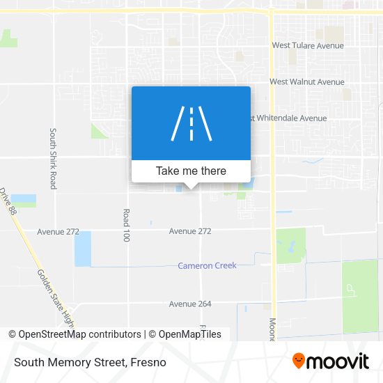 South Memory Street map