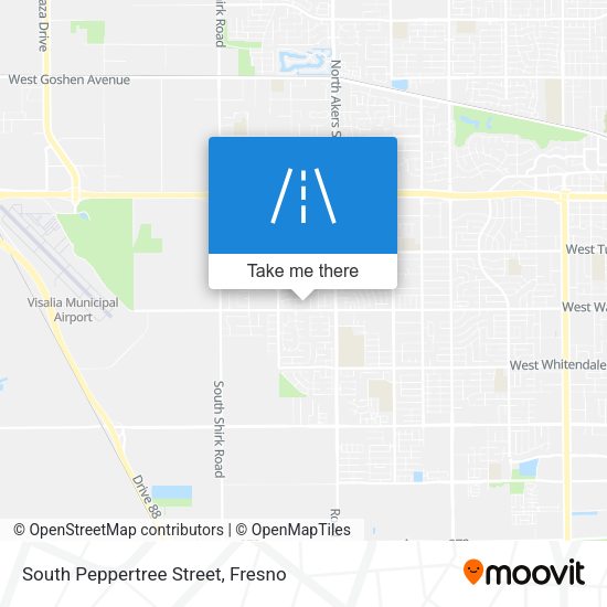 South Peppertree Street map