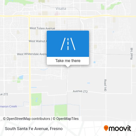 Mapa de South Santa Fe Avenue