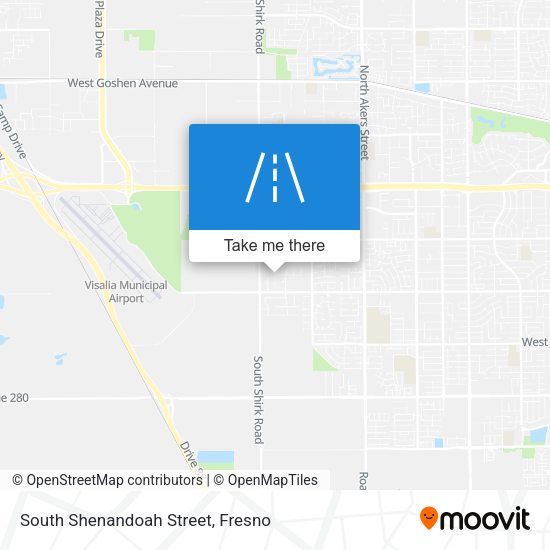 Mapa de South Shenandoah Street