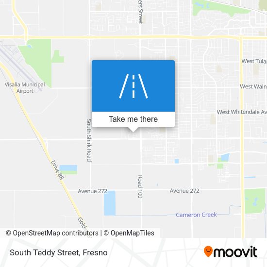 South Teddy Street map