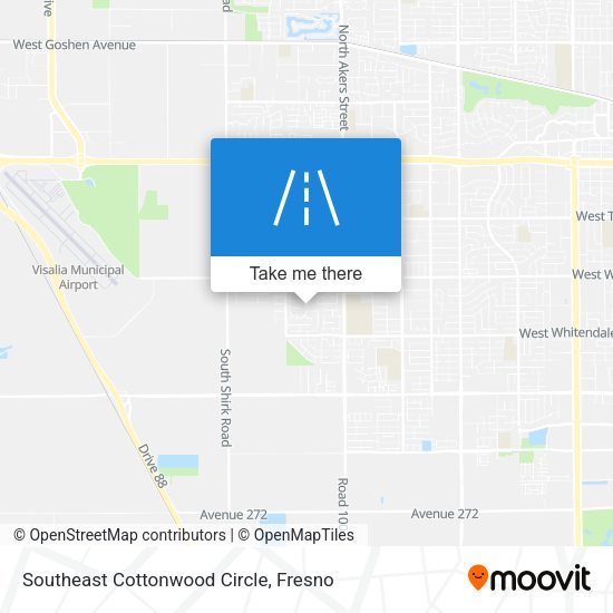 Mapa de Southeast Cottonwood Circle