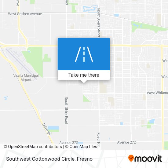 Southwest Cottonwood Circle map