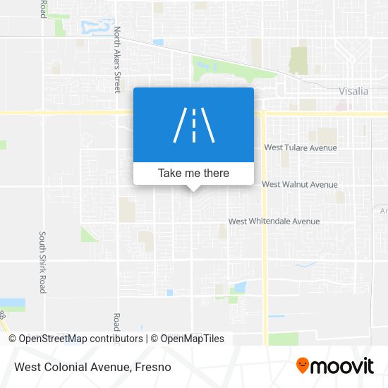 West Colonial Avenue map