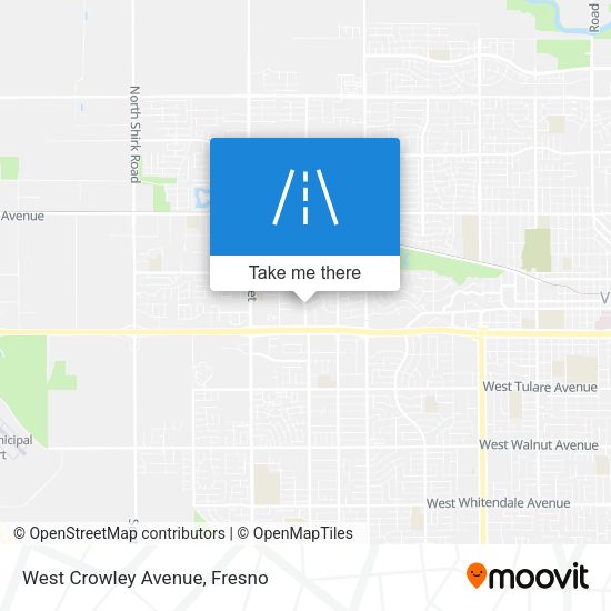 Mapa de West Crowley Avenue