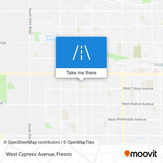 West Cypress Avenue map