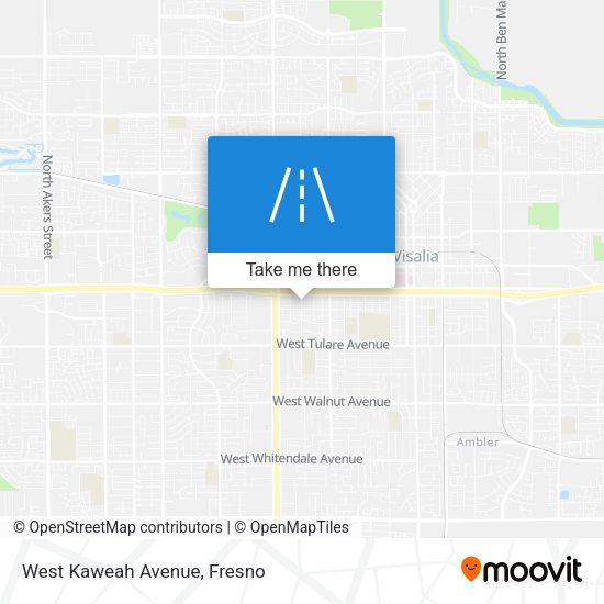 West Kaweah Avenue map