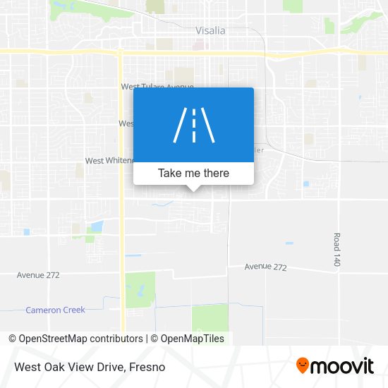 West Oak View Drive map