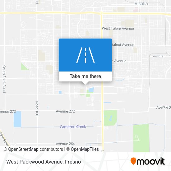 West Packwood Avenue map