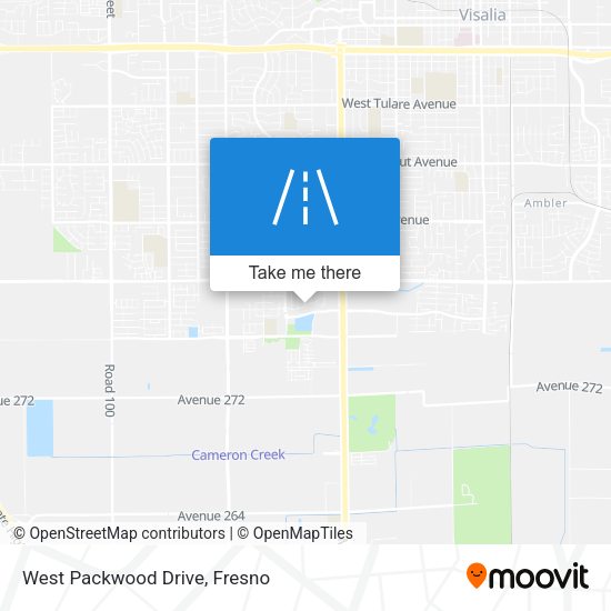 West Packwood Drive map