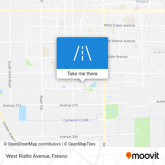 West Rialto Avenue map