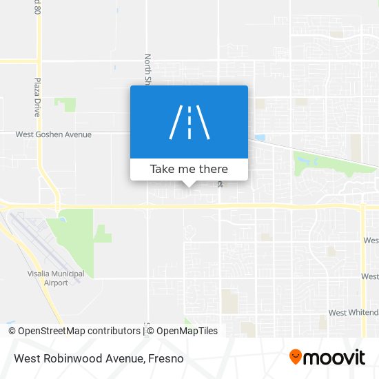 West Robinwood Avenue map