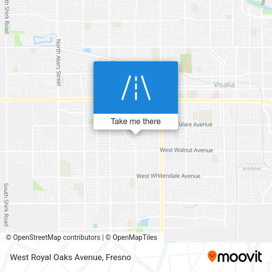 West Royal Oaks Avenue map