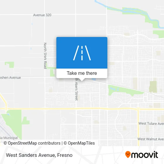 West Sanders Avenue map