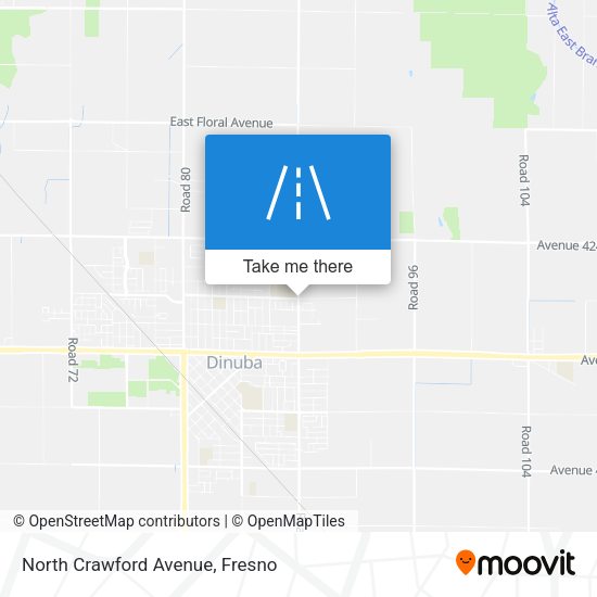 North Crawford Avenue map