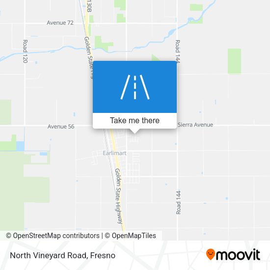 North Vineyard Road map