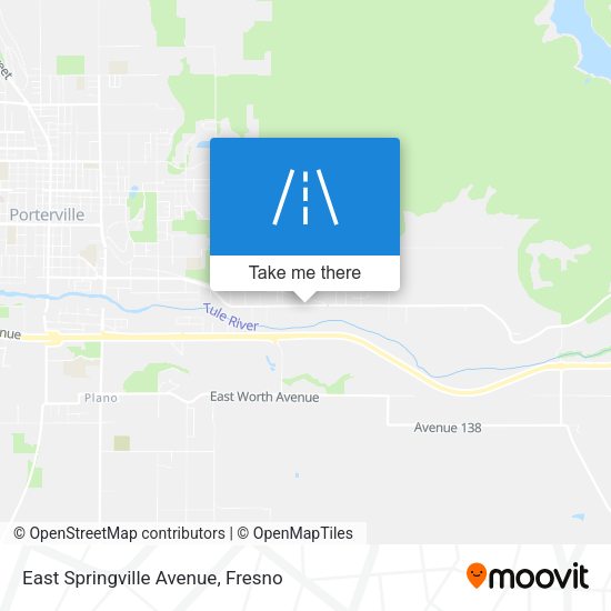 East Springville Avenue map