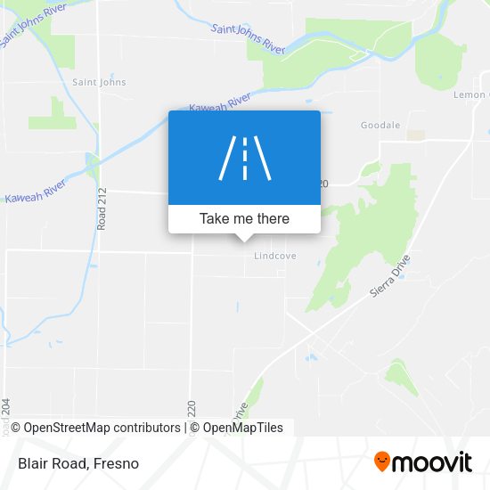 Mapa de Blair Road