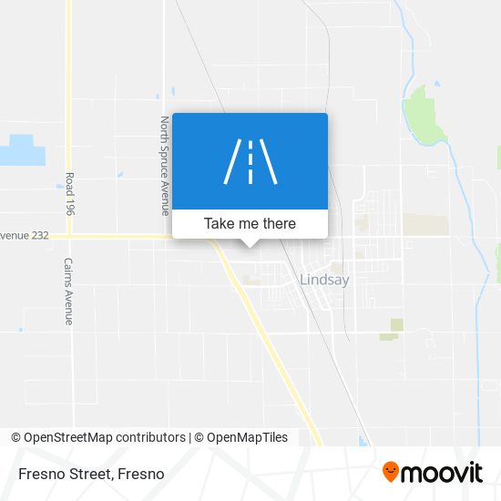 Fresno Street map