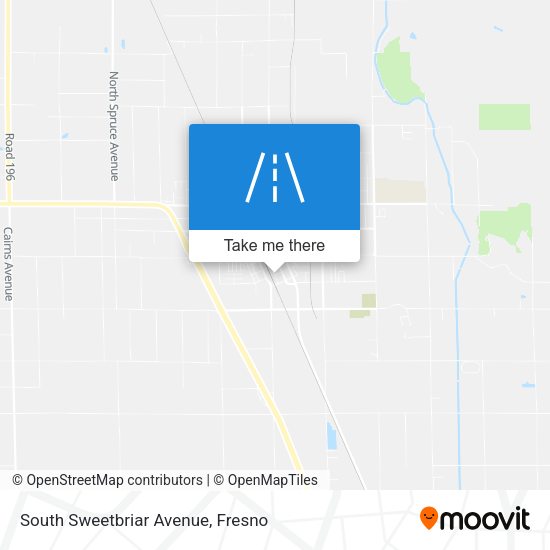 South Sweetbriar Avenue map