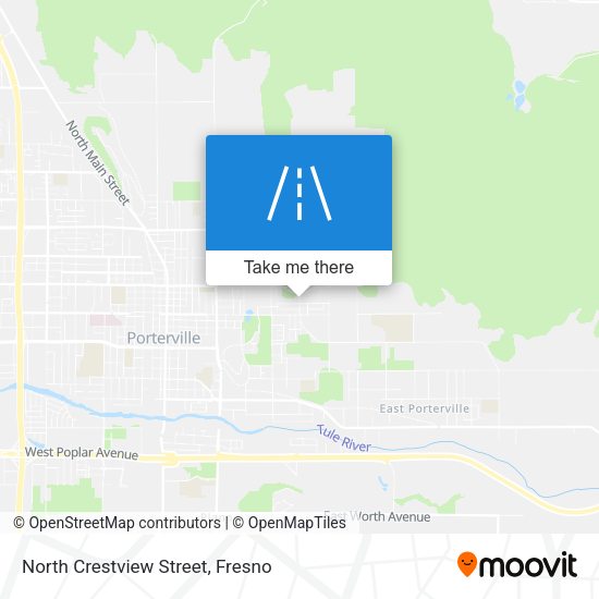 North Crestview Street map