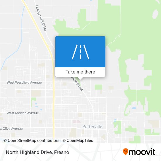 Mapa de North Highland Drive